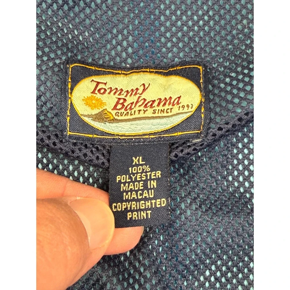 Tommy Bahama Relax Mens XL Swim Trunks Blue Floral Cargo Pocket‎ Mesh Lined